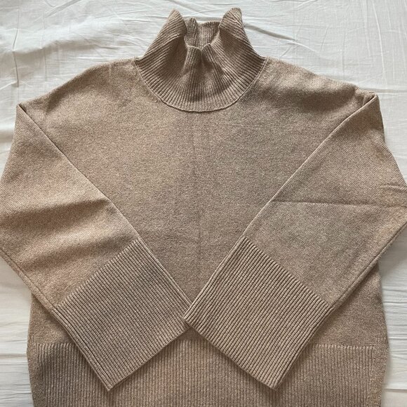 Banana Republic Factory Sweaters - Banana Republic Factory oversized mockneck sweater, tan/camel, size M